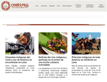 Tablet Screenshot of chirapaq.org.pe